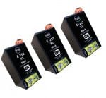 Remanufactured G&G compatible replacement for 3 Pack Epson 252XL (T252XL120) Black High Yield Compatible  Ink Cartridges