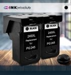 2 Pack Canon PG-245XL (8278B001AA) High Yield Black Compatible  Inkjet cartridge