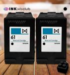 2 Pack HP 61 (CH561WN) Black Compatible  Inkjet Cartridge