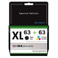 2 Pack HP 63XL (F6U64AN + F6U63AN) Compatible  Ink Cartridges