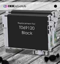 Remanufactured G&G compatible replacement for 2 Pack Epson 69 Black (T069120) Compatible  Ink Cartridge