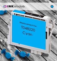 Remanufactured G&G compatible replacement for Epson 48 Cyan (T048220) Compatible  Ink Cartridge