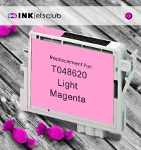 Remanufactured G&G compatible replacement for Epson 48 Light Magenta (T048620) Compatible  Ink Cartridge