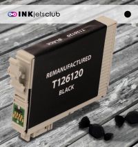 Remanufactured G&G compatible replacement for Epson 126 (T126120) Black High Yield Compatible  Inkjet Cartridge