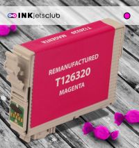 Remanufactured G&G compatible replacement for Epson 126 (T126320) High Yield Magenta Compatible  Inkjet Cartridge