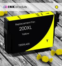 Remanufactured G&G compatible replacement for Epson 200XL Yellow High Yield Compatible Ink cartridge (T200XL420)