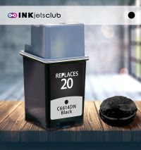 HP 20 (C6614DN) Black Compatible Ink cartridge 