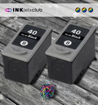 2 Pack - Canon PG-40 Black Compatible  Ink Cartridge Value Pack