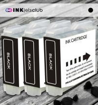 3 Pack Brother LC51Bk Black Compatible Ink cartridge. (LC51 Series)