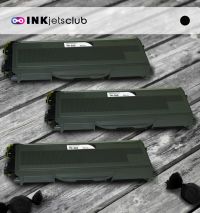 3 Pack Brother TN360 High Yield Compatible Black Toner Cartridge