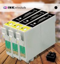 Remanufactured G&G compatible replacement for 3 Pack Epson 78 Black (T078120) Compatible  Ink Cartridge