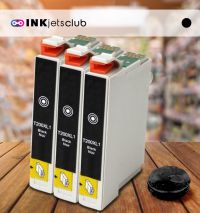 Remanufactured G&G compatible replacement for 3 Pack Epson 200 (T200120) Black Compatible  Ink Cartridge