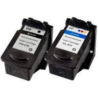 2 Pack Canon PG-210XL & CL-211XL High Yield Inkjet Cartridges