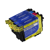 Remanufactured G&G compatible replacement for 4 Pack - Epson 202XL (T202XL120) High Yield Compatible  Ink Cartridges. Includes 1 Black, 1 Cyan, 1 Magenta and 1 Yellow Ink Cartridges