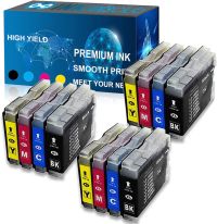 INKjetsclub Compatible Ink Cartridges for Brother LC51 MFC 230C 240C 350C 440CN 465CN 3360C 5460CN 5860CN 665CW 685CW 845CW 885CW 12 Pack