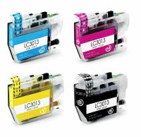 Brother LC3013 Compatible Ink Cartridges: LC3013BK Black, LC3013C Cyan, LC3013M Magenta & LC3013Y Yellow