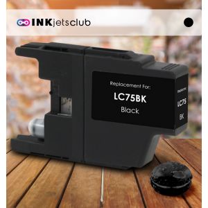 Brother LC75BK High Yield Black Compatible Ink cartridge