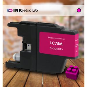 Brother LC75M High Yield Magenta Compatible Ink cartridge. (LC75 Series)
