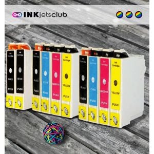 10 Pack - Epson 200 High-Yield Ink Cartridge Value Pack. Includes 4 Black, 2 Cyan, 2 Magenta and 2 Yellow Compatible  Ink Cartridges