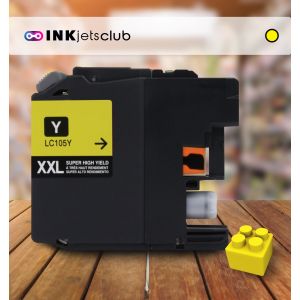 BrotherLC105Y Super High Yield Yellow Compatible Ink cartridge
