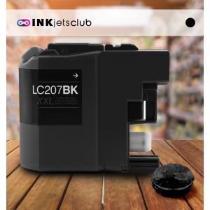 Brother LC207BK Super High Yield Black Compatible Ink Cartridge