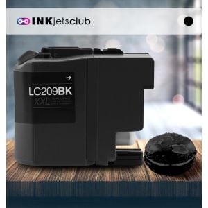 Brother LC209BK Super High Yield Black Compatible Ink