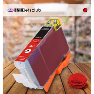 Canon CLI8R Red Compatible Inkjet Cartridge (With Chip) for Pixma Pro 9000 Printer