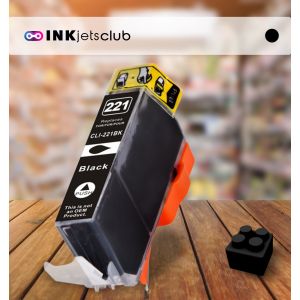 Canon CLI221 Black Compatible Inkjet Cartridge (With Chip)