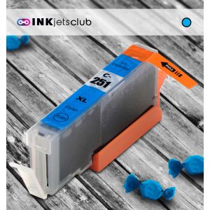 Canon CLI-251XL (6449B001) High Yield Cyan Compatible Ink cartridge