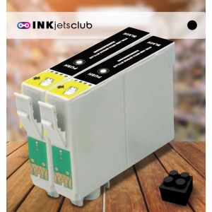 Remanufactured G&G compatible replacement for 2 Pack Epson 78 Black (T078120) Compatible  Ink Cartridge