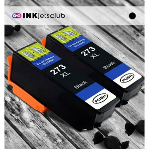 Remanufactured G&G compatible replacement for 2 Pack Epson 273XL (T273XL020) High Yield Black Compatible  Ink Cartridge