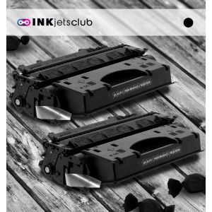2 Pack HP 80X (CF280X) High Yield Black Compatible Toner Cartridge
