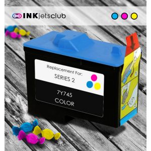 (Series 2) 7Y745 / X0504Color Compatible Ink cartridge for Dell A940 and A960