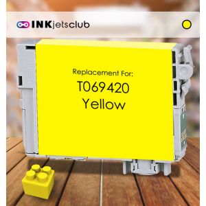 Remanufactured G&G compatible replacement for Epson 69 Yellow (T069420) Compatible  Ink Cartridge