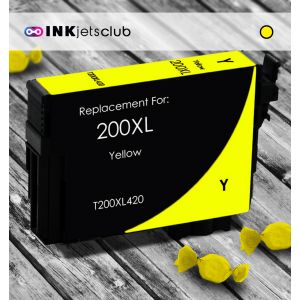 Remanufactured G&G compatible replacement for Epson 200XL Yellow High Yield Compatible Ink cartridge (T200XL420)