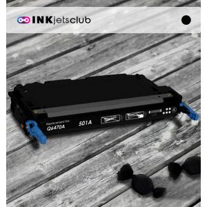 HP 501A (Q6470A) Black Compatible  Toner Cartridge