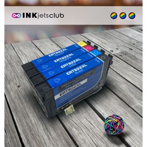 Remanufactured G&G compatible replacement for 4 Pack - Epson 822XL High-Yield Ink Cartridge Value Pack. Includes Black, Cyan, Magenta, and Yellow Compatible Ink Cartridges