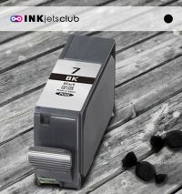 Canon PGI7Bk Black Compatible Inkjet Cartridge (With Chip) for Pixma MX7600