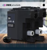 2 Pack Brother LC107BK Super High Yield Black Compatible Ink cartridge