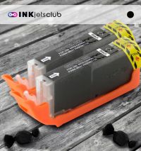 2 Pack Canon CLI-271XL (0336C001) Black High Yield Compatible Ink cartridge