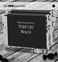 Remanufactured G&G compatible replacement for 2 Pack Epson 69 Black (T069120) Compatible  Ink Cartridge