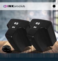 2 Pack HP 02 (C8721WN) High Yield Black Compatible Ink cartridge