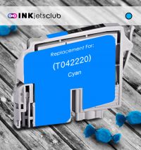 Remanufactured Remanufactured G&G compatible replacement for Epson 42 Cyan (T042220) Compatible  Ink Cartridge