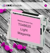 Remanufactured G&G compatible replacement for Epson 48 Light Magenta (T048620) Compatible  Ink Cartridge