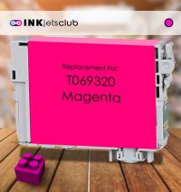 Remanufactured G&G compatible replacement for Epson 69 Magenta (T069320) Compatible  Ink Cartridge