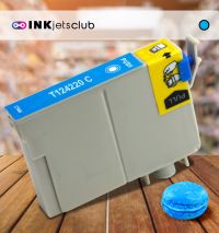Remanufactured G&G compatible replacement for Epson 124 (T124220)  Cyan Compatible  Inkjet Cartridge