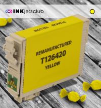Remanufactured G&G compatible replacement for Epson 126 (T126420) High Yield Yellow Compatible  Inkjet Cartridge