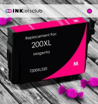 Remanufactured G&G compatible replacement for Epson 200XL Magenta Compatible High Yield Ink cartridge (T200XL320)