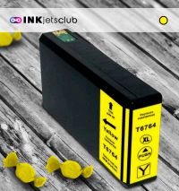 Remanufactured G&G compatible replacement for Epson 676XL (T676XL420) High Yield Yellow Compatible  Ink Cartridge