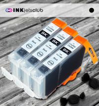 3 Pack Canon BCI6Bk Black Compatible Inkjet Cartridge